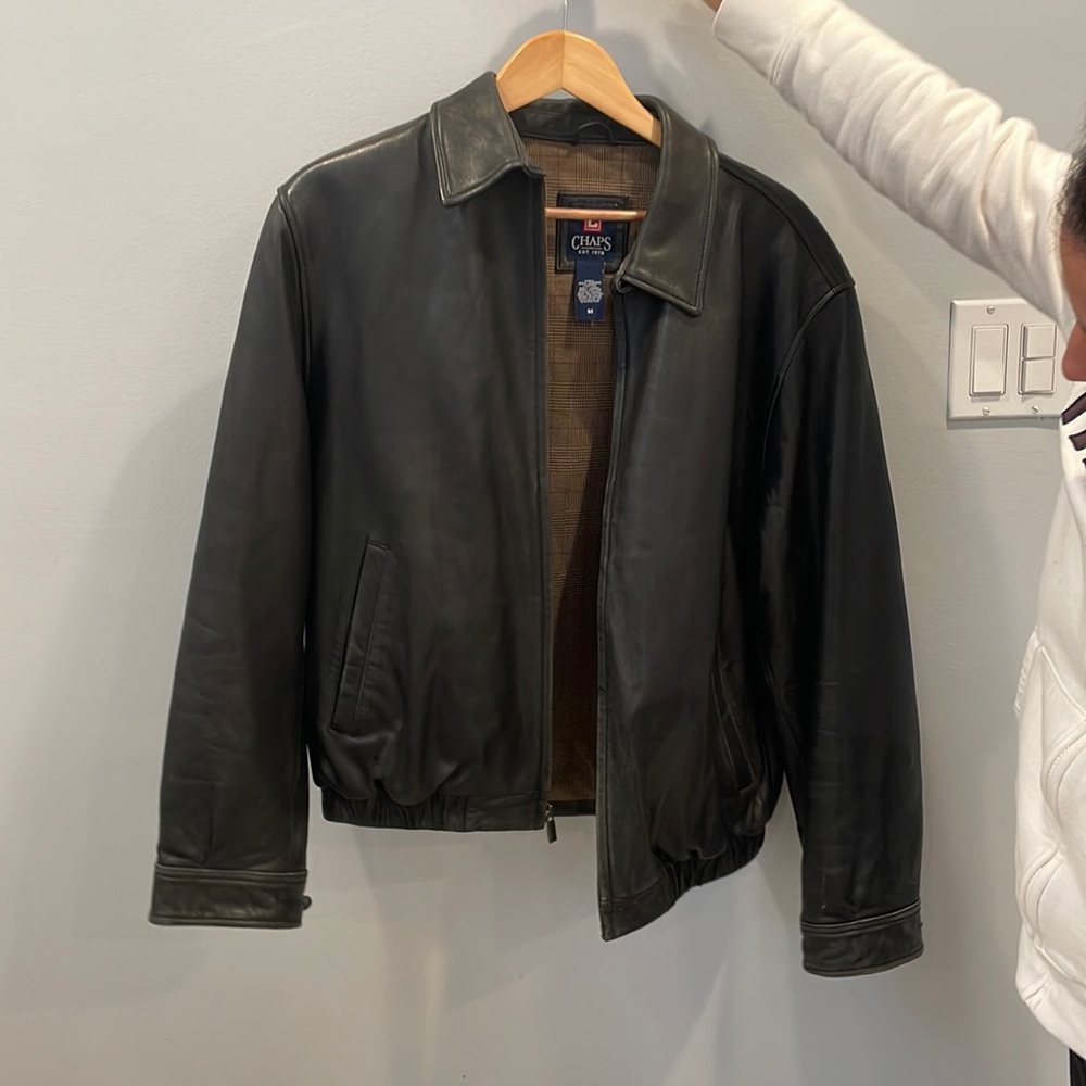 Chaps Leather Jacket